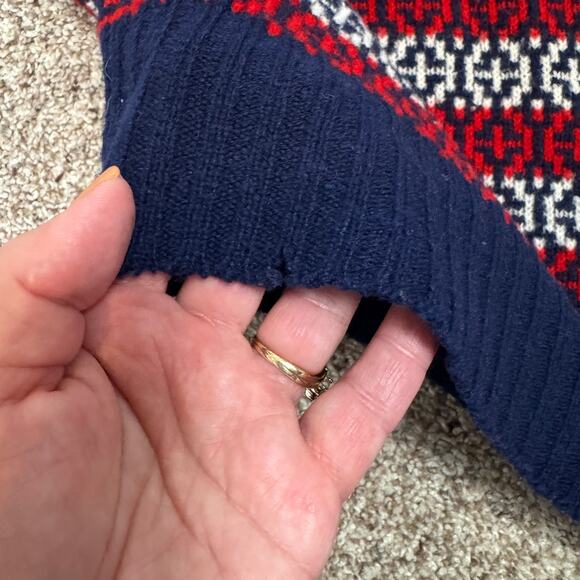 EUC VTG 50s/60s Fair Isle Sweater Vest I Magnin Shetland Wool Preppy Sz 44 - Picture 13 of 14